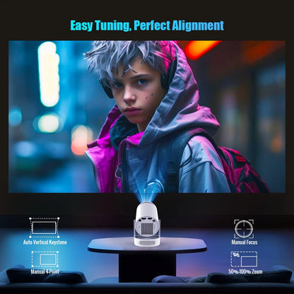 HY300 Pro+ Android Projector | 8K, WiFi 6, 8000 Lumens