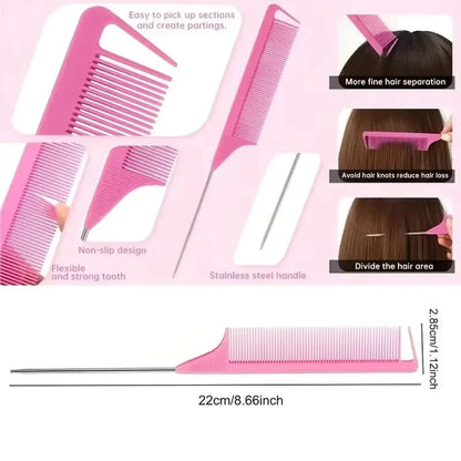 2Pc Hair Spray Comb Set | Refillable Anti-Static Styling