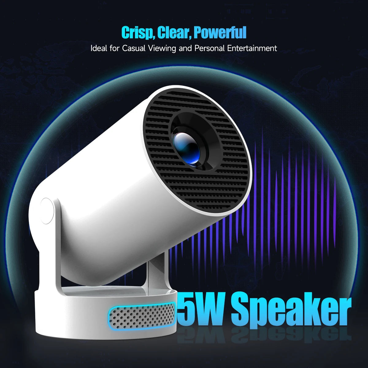 HY300 Pro+ Android Projector | 8K, WiFi 6, 8000 Lumens