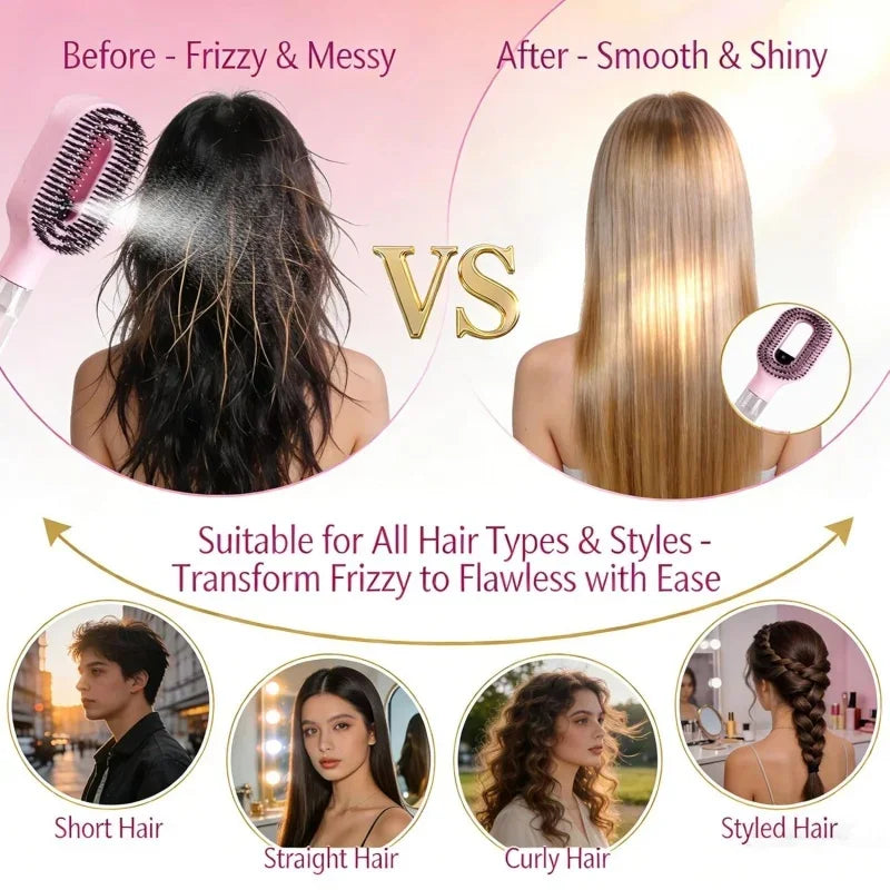 2Pc Hair Spray Comb Set | Refillable Anti-Static Styling