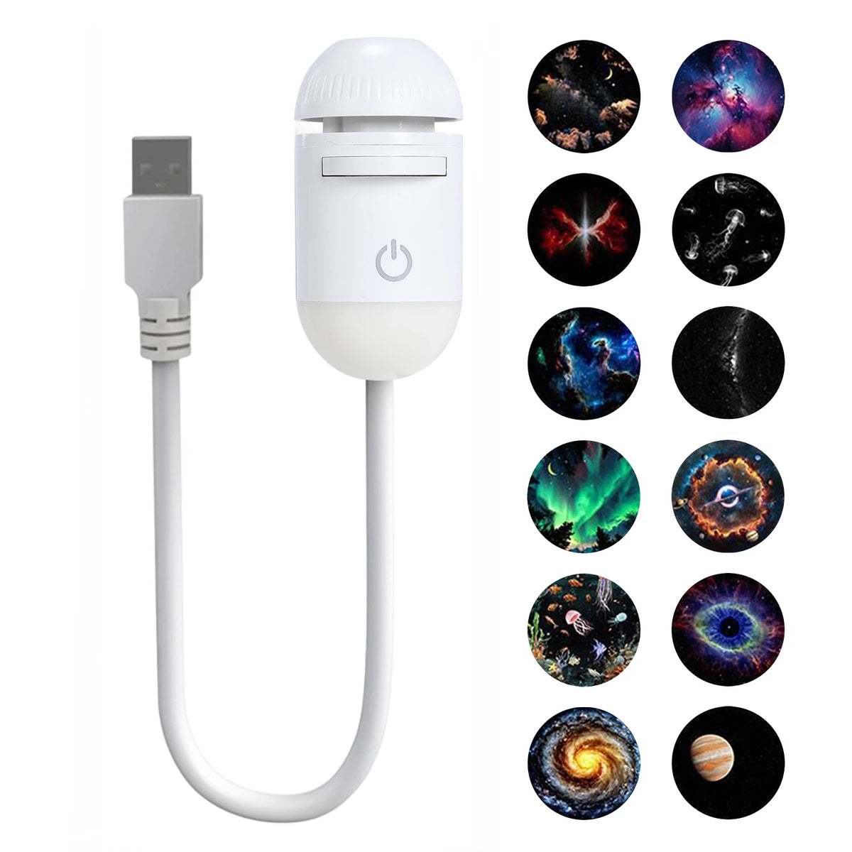 Mini Galaxy Star Projector | 24 Films, Starry Night Light