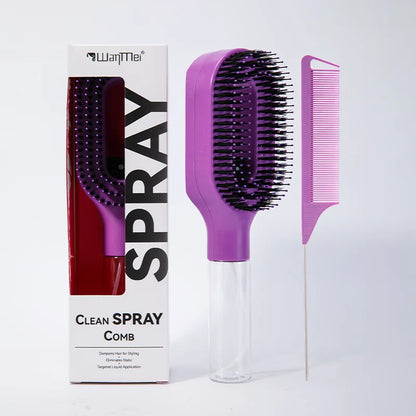 2Pc Hair Spray Comb Set | Refillable Anti-Static Styling