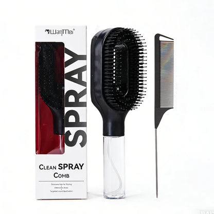 2Pc Hair Spray Comb Set | Refillable Anti-Static Styling