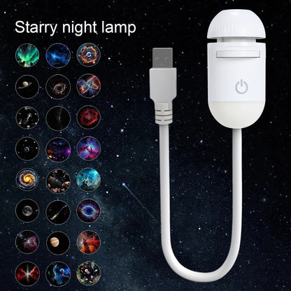 Mini Galaxy Star Projector | 24 Films, Starry Night Light