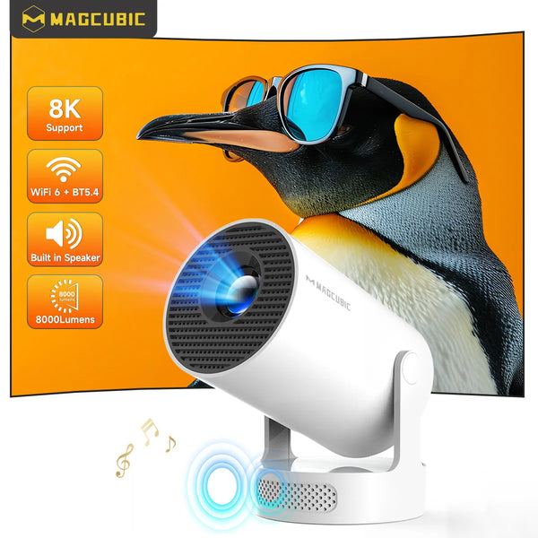 HY300 Pro+ Android Projector | 8K, WiFi 6, 8000 Lumens