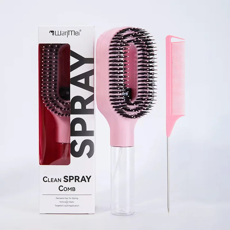 2Pc Hair Spray Comb Set | Refillable Anti-Static Styling
